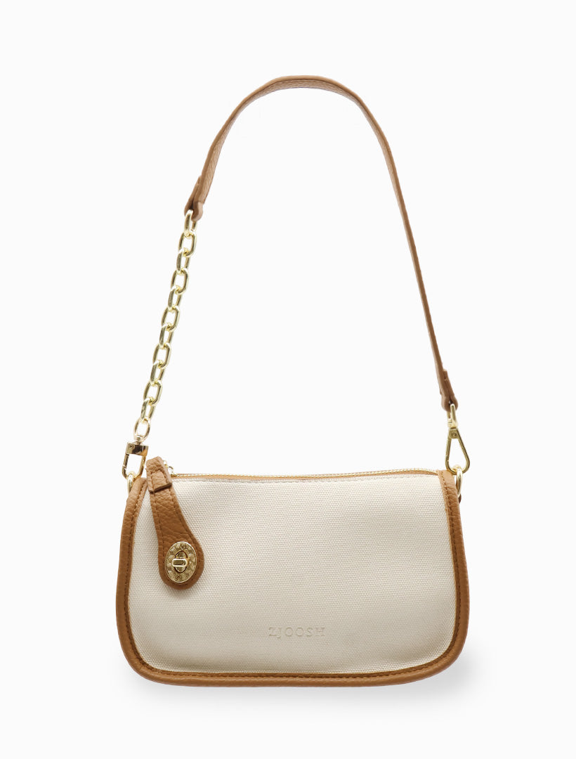 Stacey Bag White Tan
