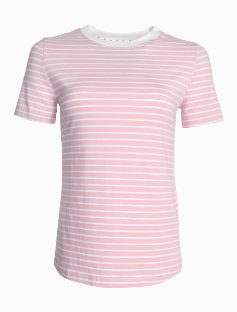 Paris Striped Tee Pink