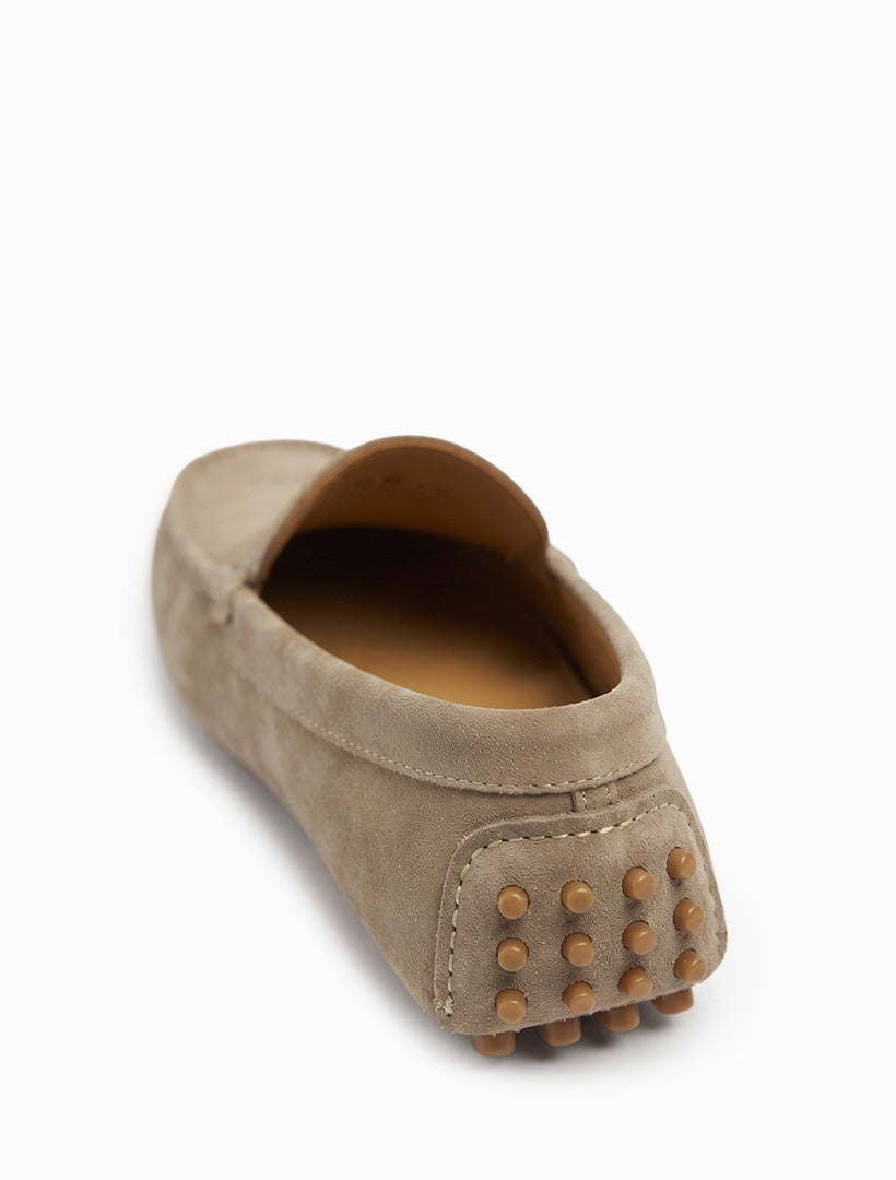 Suede Mila Driving Moccasin Caramel