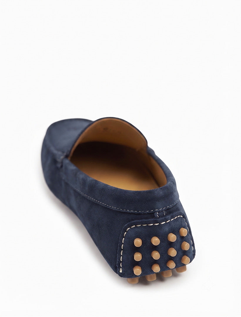 Suede Mila Driving Moccasin Navy