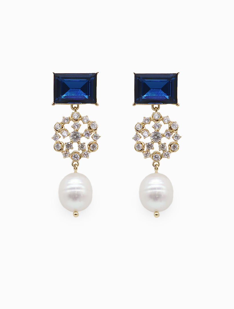Symposium Navy Crystal and Pearl Drops