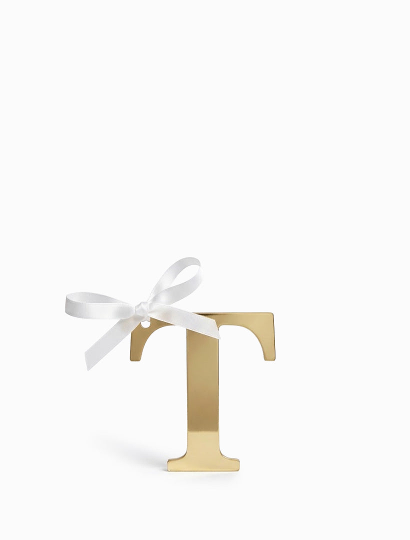 Hanging Letter T Gold