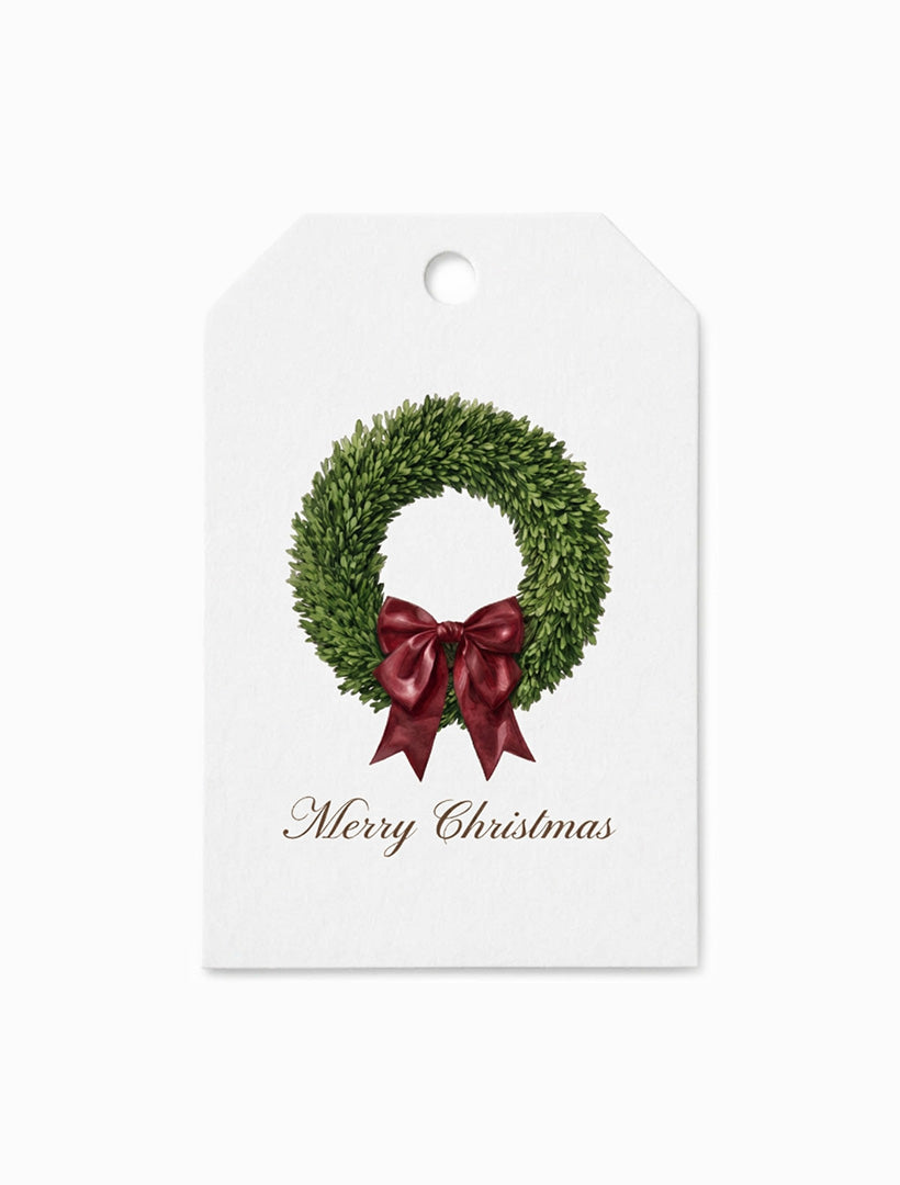 Christmas Wreath Tag