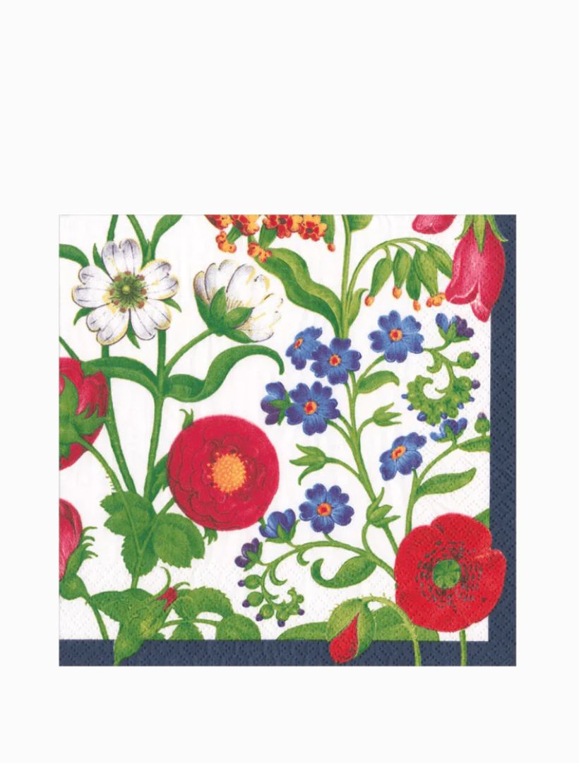 The Met Cloisters Garden White Lunch Napkins 20pk