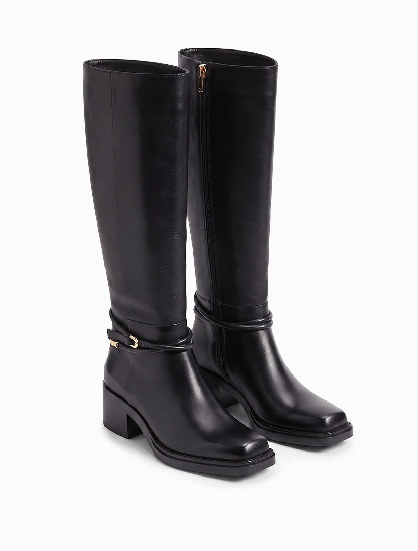 Thornton Long Boots Black