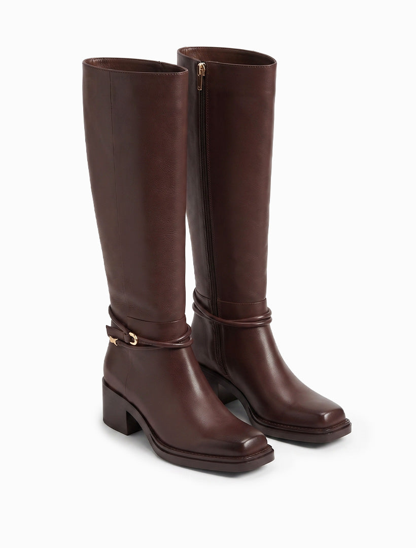 Thornton Long Boots Chocolate