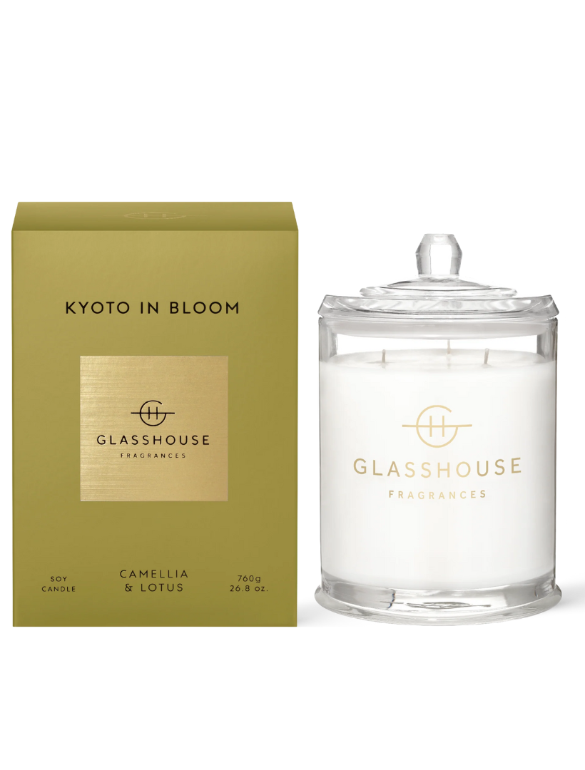 Glasshouse Fragrance Large Kyoto In Bloom Candle 760G