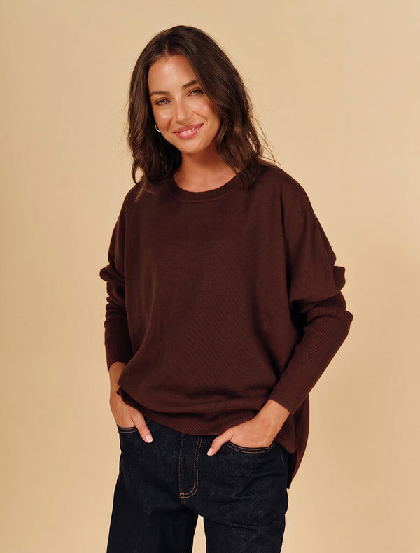 Vanessa Jumper Chocolate Free Size
