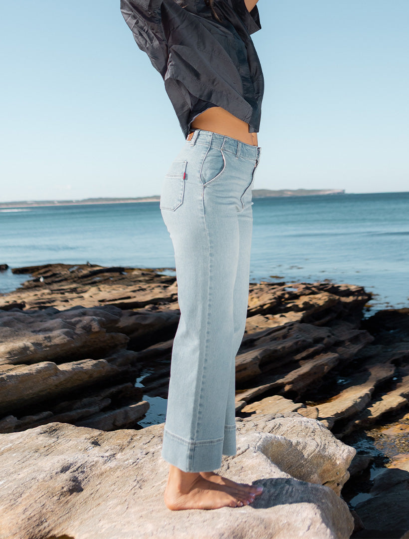Wanda Pale Wash Denim Jean