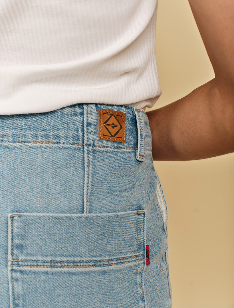 Wanda Pale Wash Denim Jean