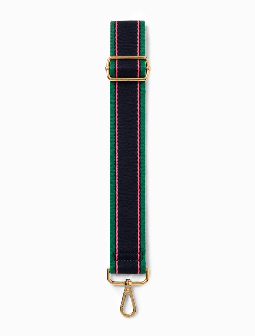 Webbing Bag Strap Green Navy - FINAL SALE