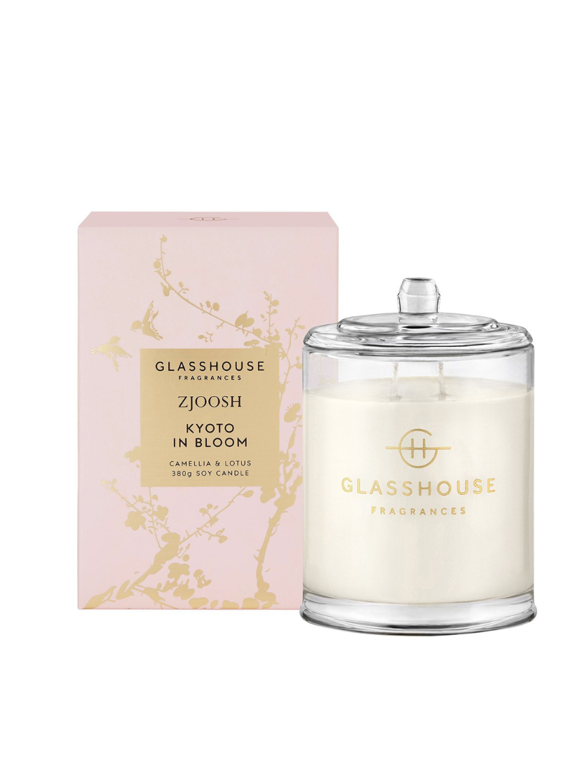 Glasshouse Fragrances ZJOOSH Kyoto In Bloom Candle 380G