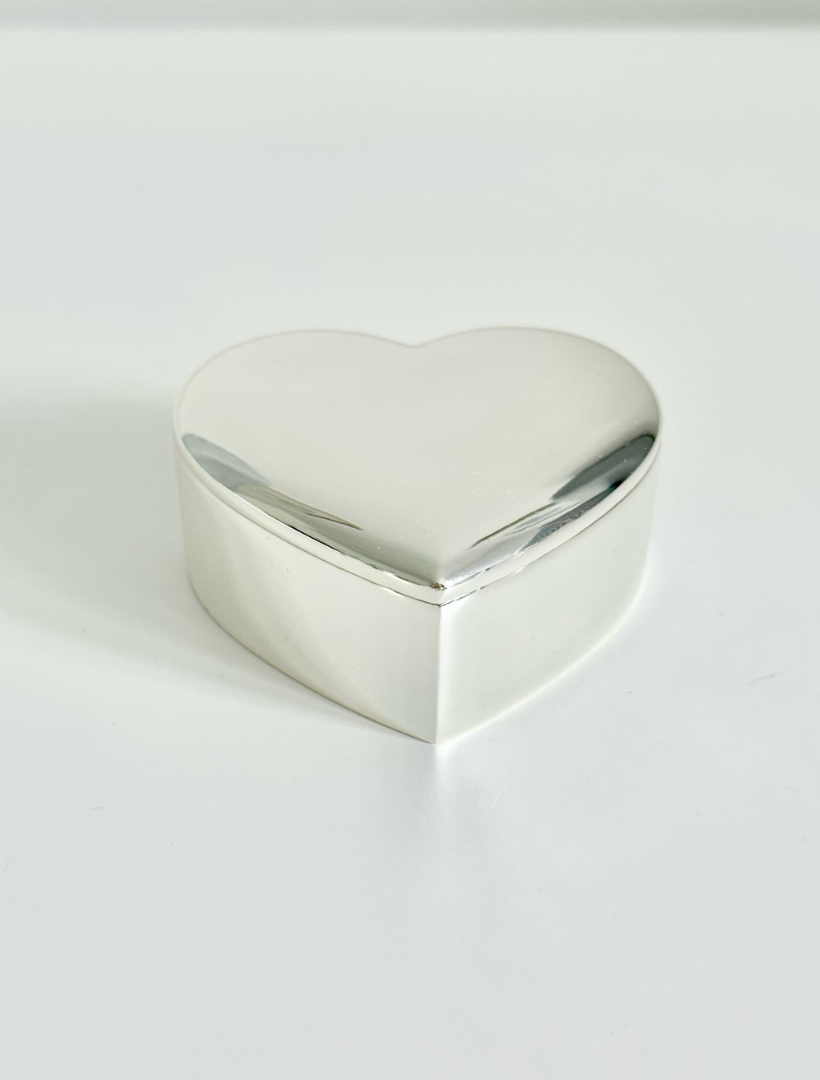 Silver Plated Heart Box