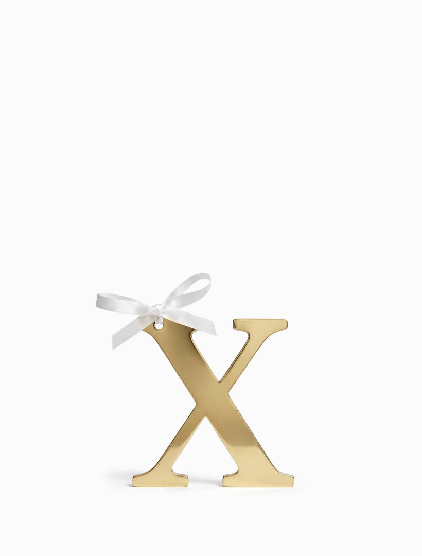 Hanging Letter X Gold