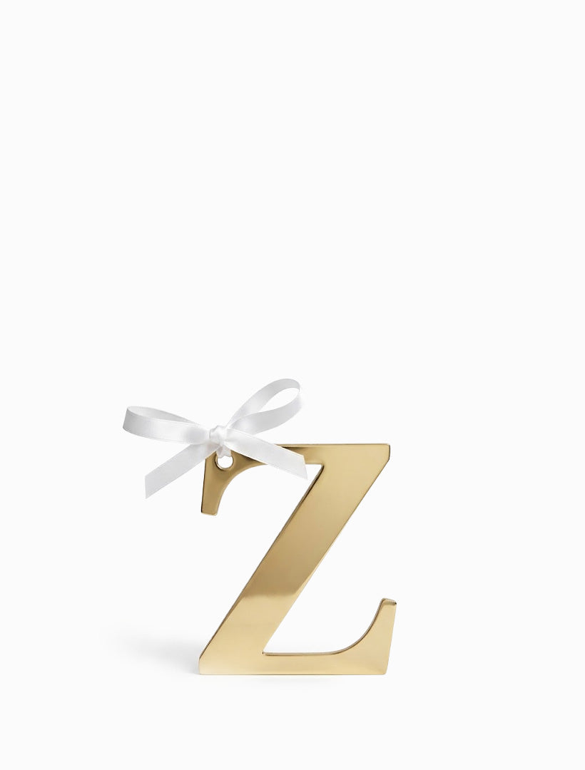 Hanging Letter Z Gold