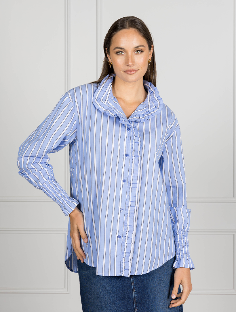 Jessica Striped Shirt Blue