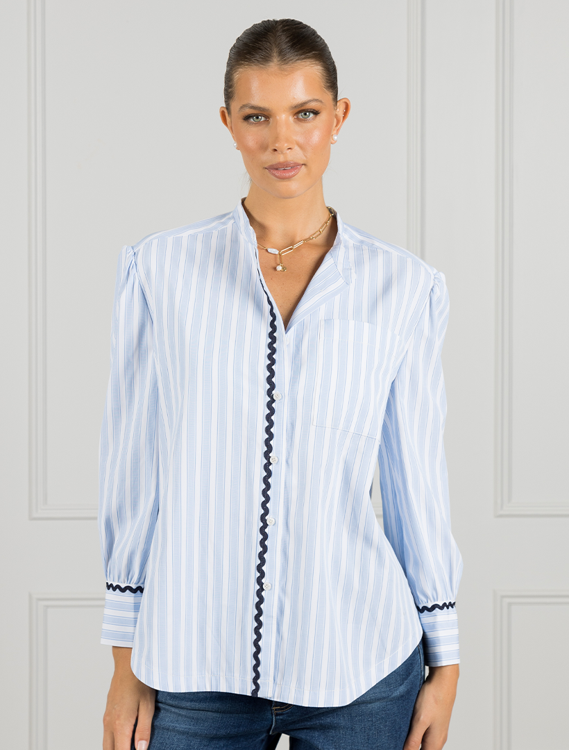 Pippa Striped Shirt Blue - FINAL SALE