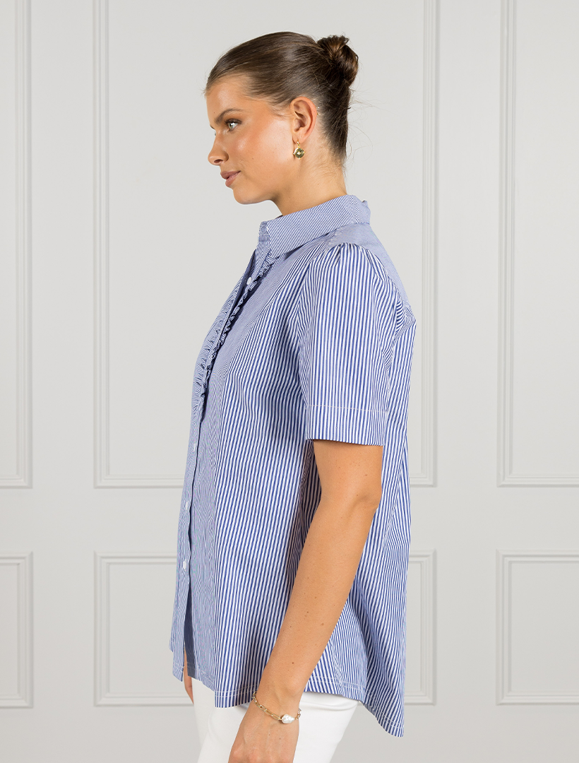 Celine Short Sleeve Shirt Blue - FINAL SALE