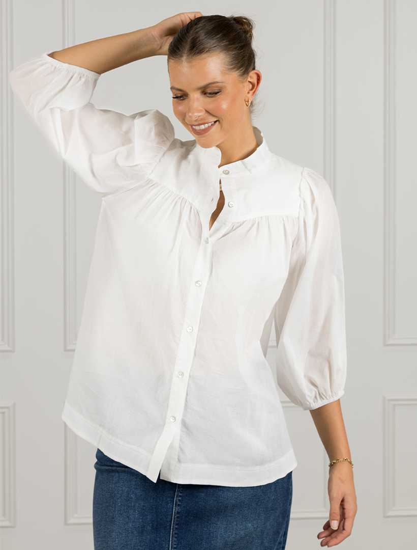 Rhiri Shirt White - FINAL SALE