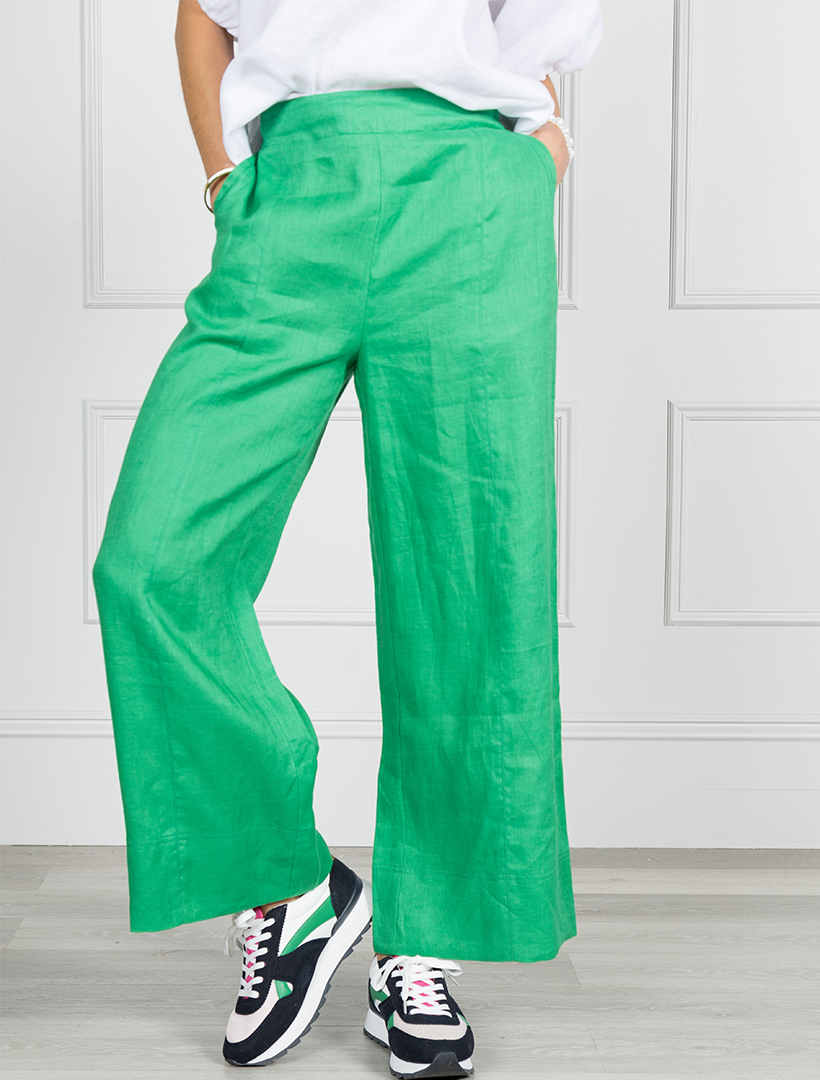 Lacalle Linen Pant Green