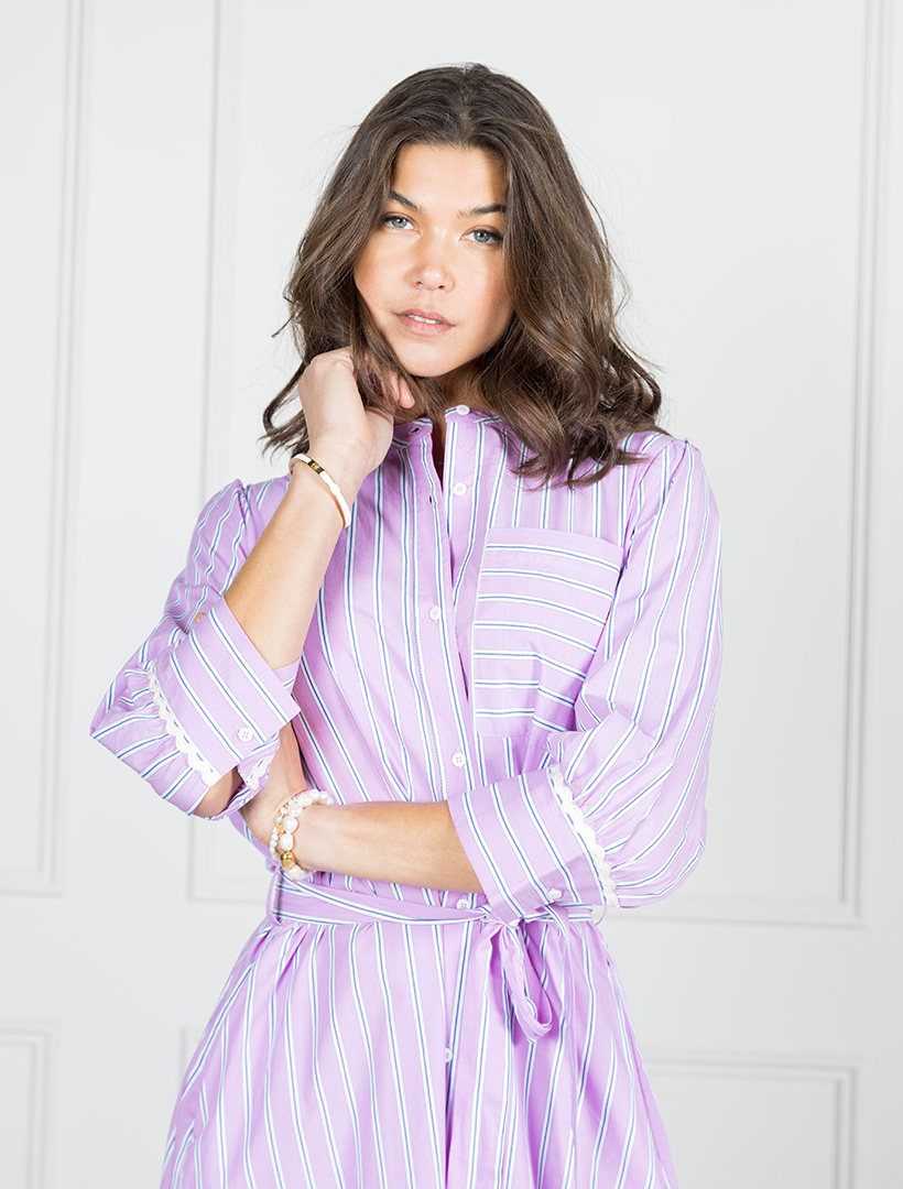 Alisha Shirt Dress Lilac - FINAL SALE