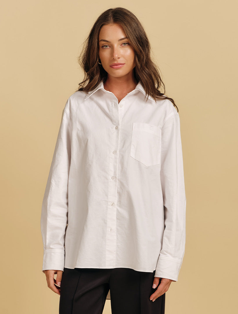Zjoosh Boyfriend Shirt White
