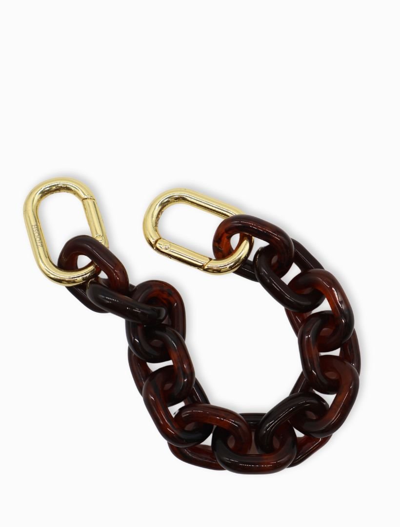 Acrylic Link Bracelet Dark Tortoise - Zjoosh