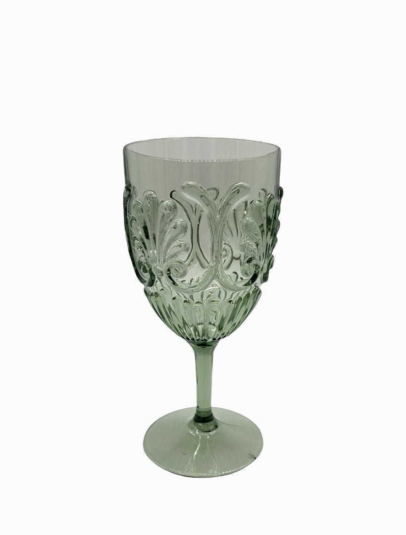 Acrylic Wine Glass Green - Zjoosh