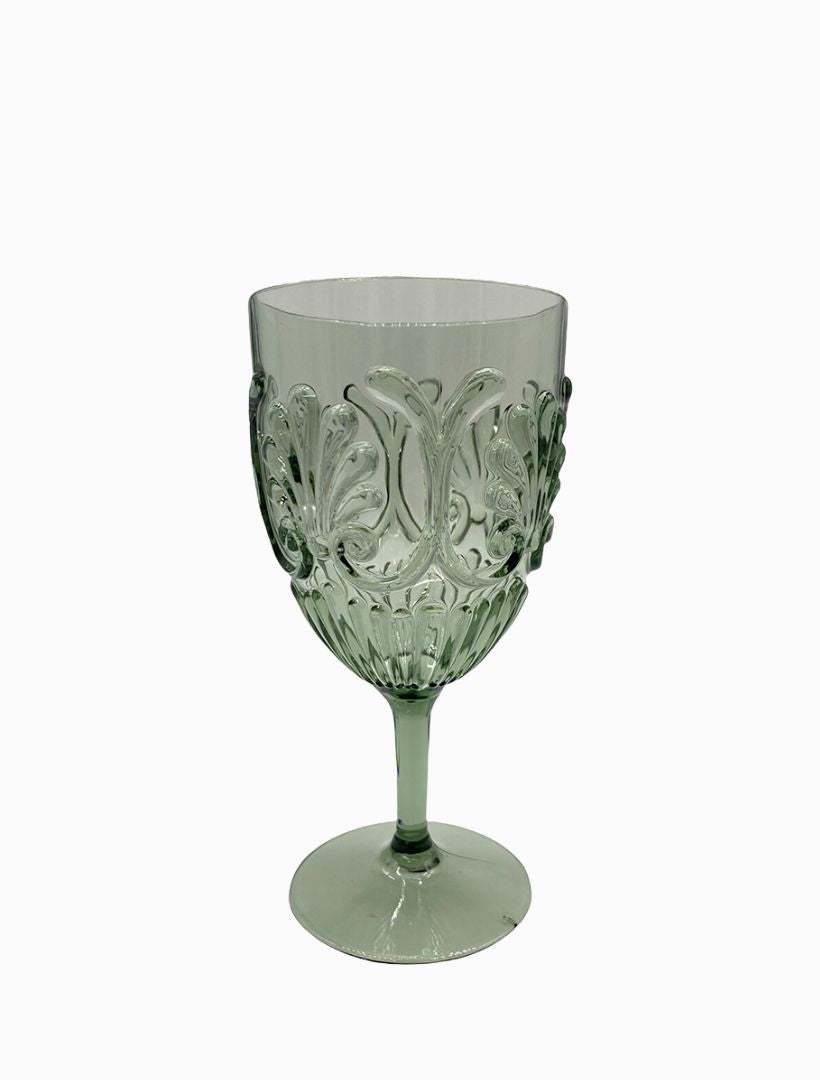 Acrylic Wine Glass Green