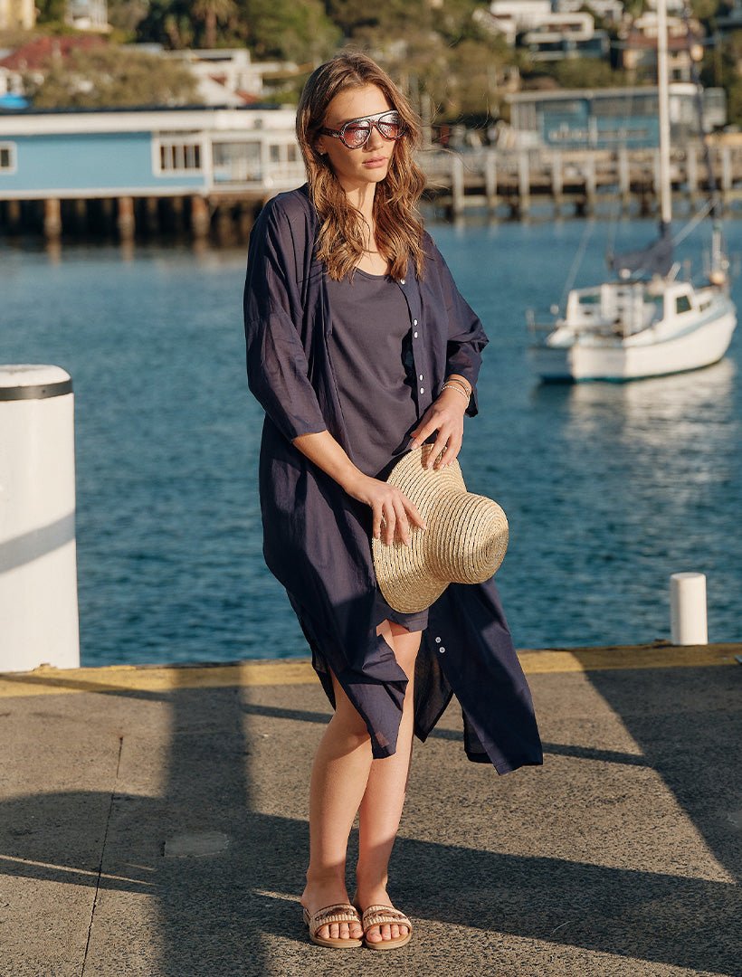 Aiko Dress Navy - FINAL SALE - Zjoosh