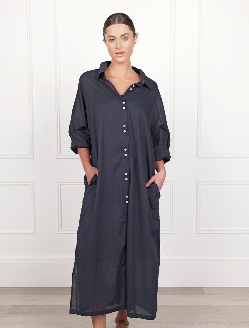 Aiko Dress Navy - FINAL SALE - Zjoosh