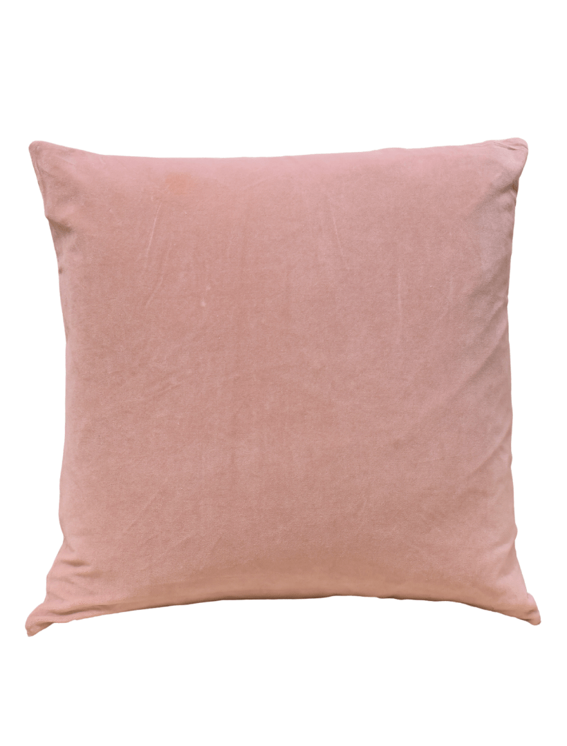 Alsace Velvet Cushion Rose (50cm x 50cm) - Zjoosh