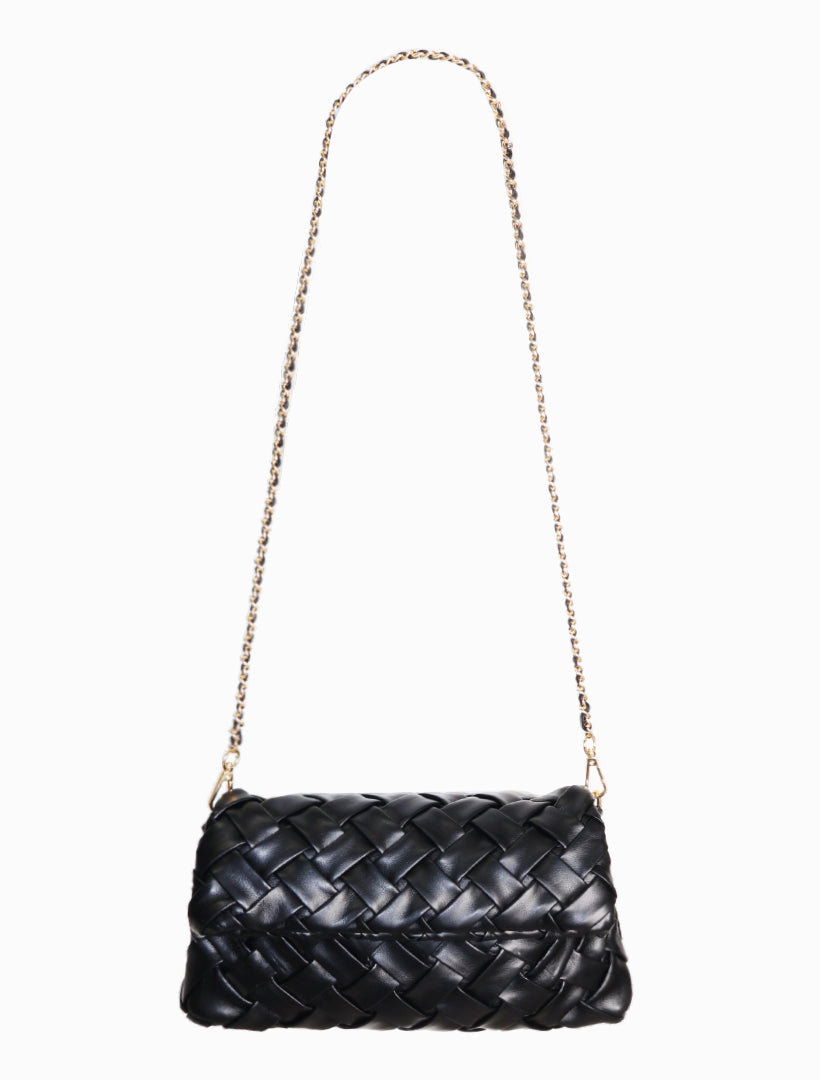 Amber Woven Bag Black