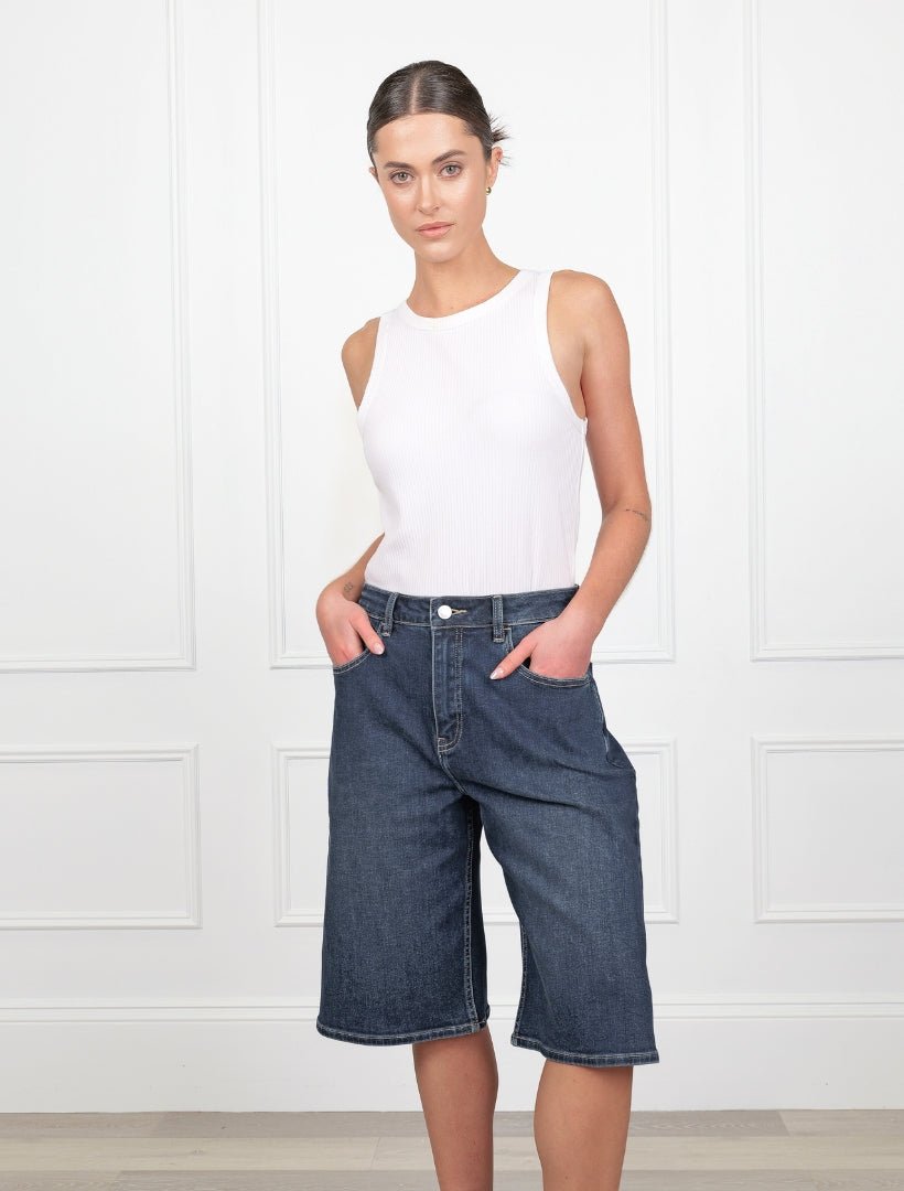 Amy Denim Short Indigo - Zjoosh