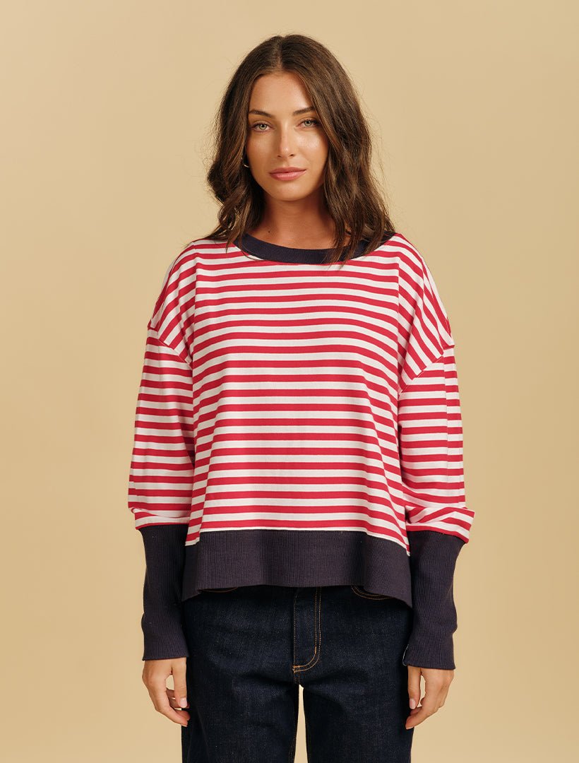 Arrowtown Sweatshirt Red - Zjoosh