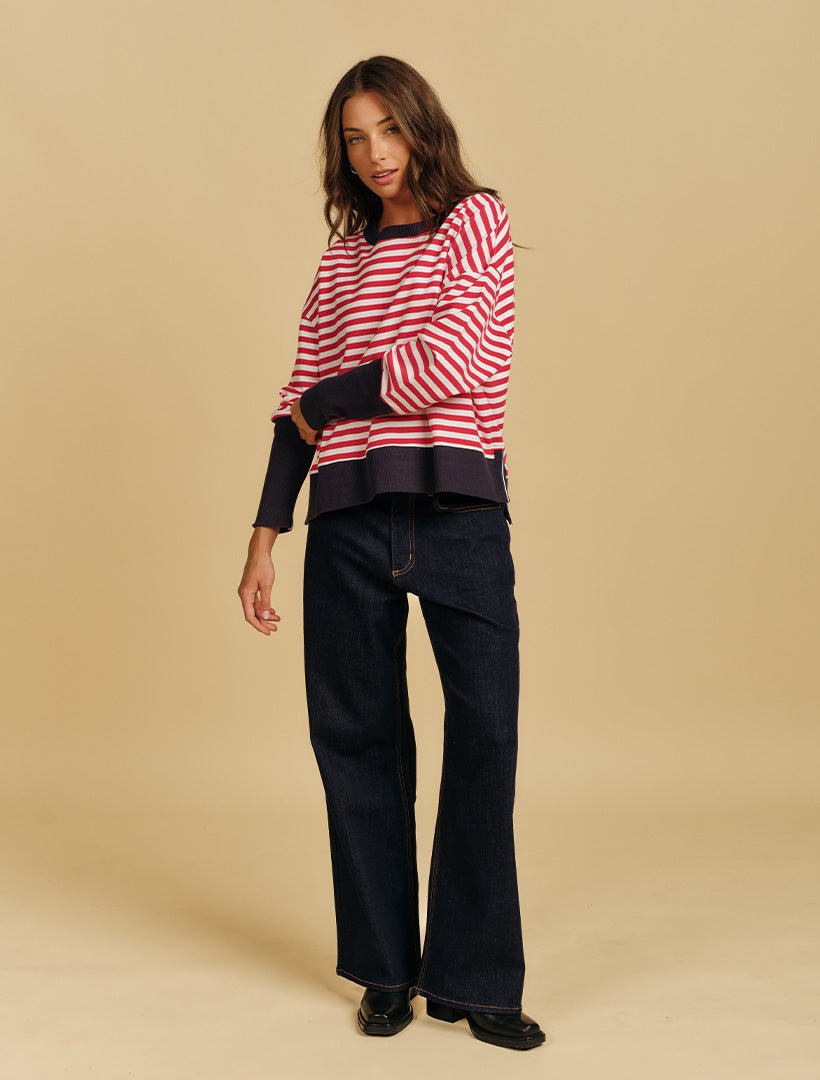 Arrowtown Sweatshirt Red - Zjoosh