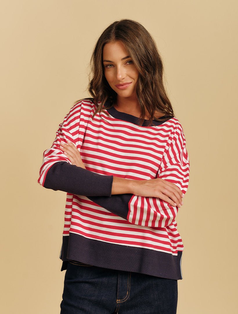 Arrowtown Sweatshirt Red - Zjoosh