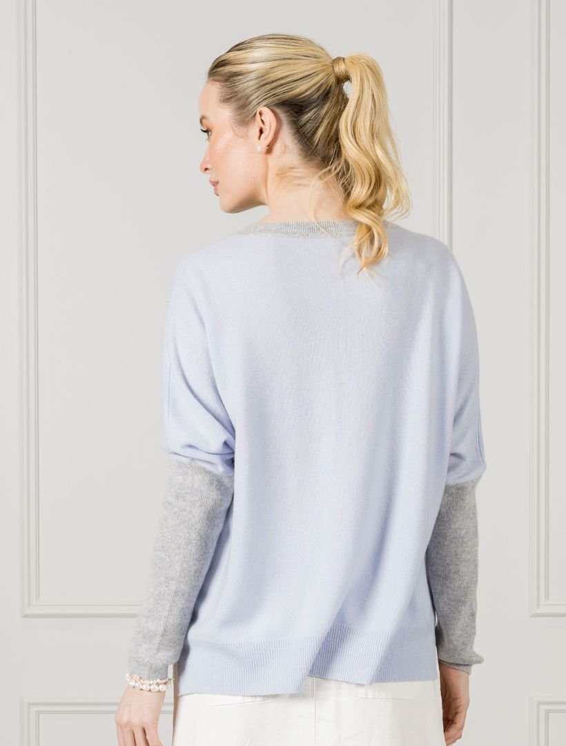 Asher Cashmere Knit Blue - FINAL SALE - Zjoosh