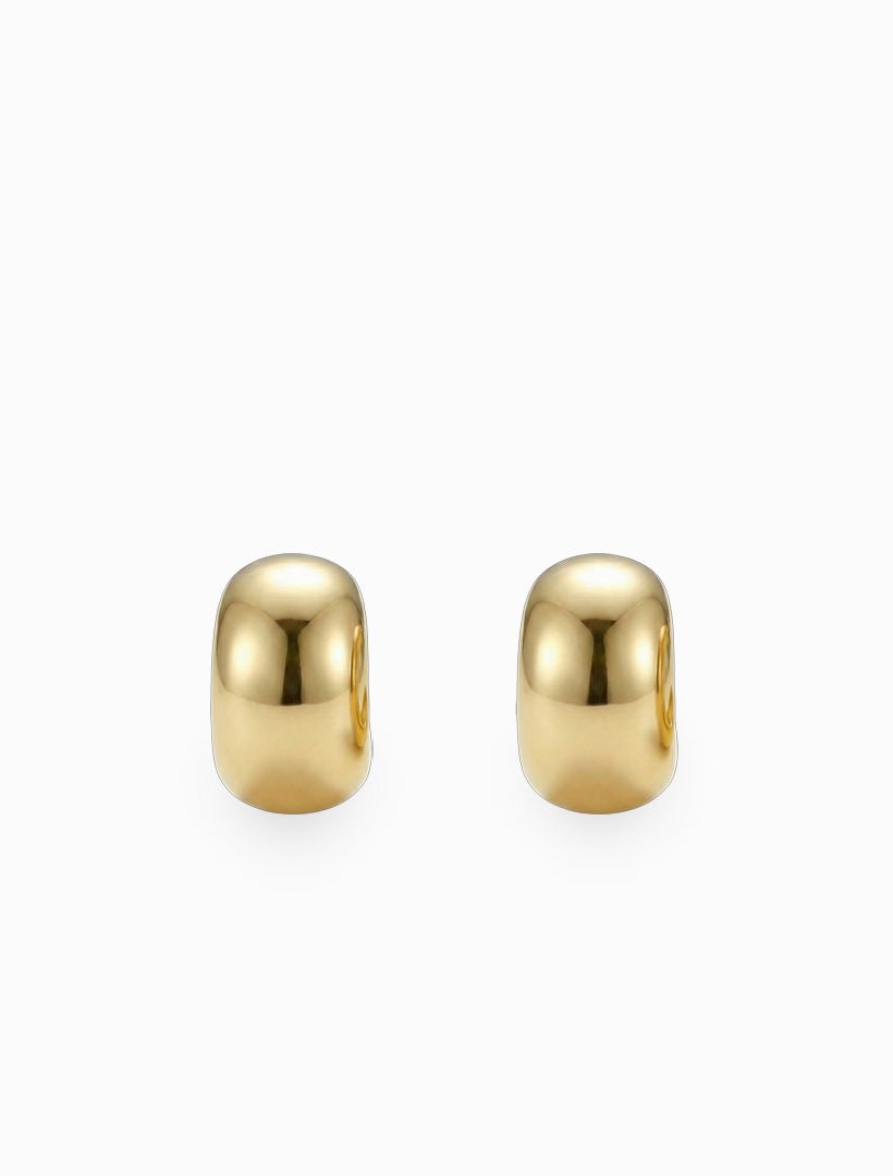 Ball Hoop Earrings Gold - Zjoosh