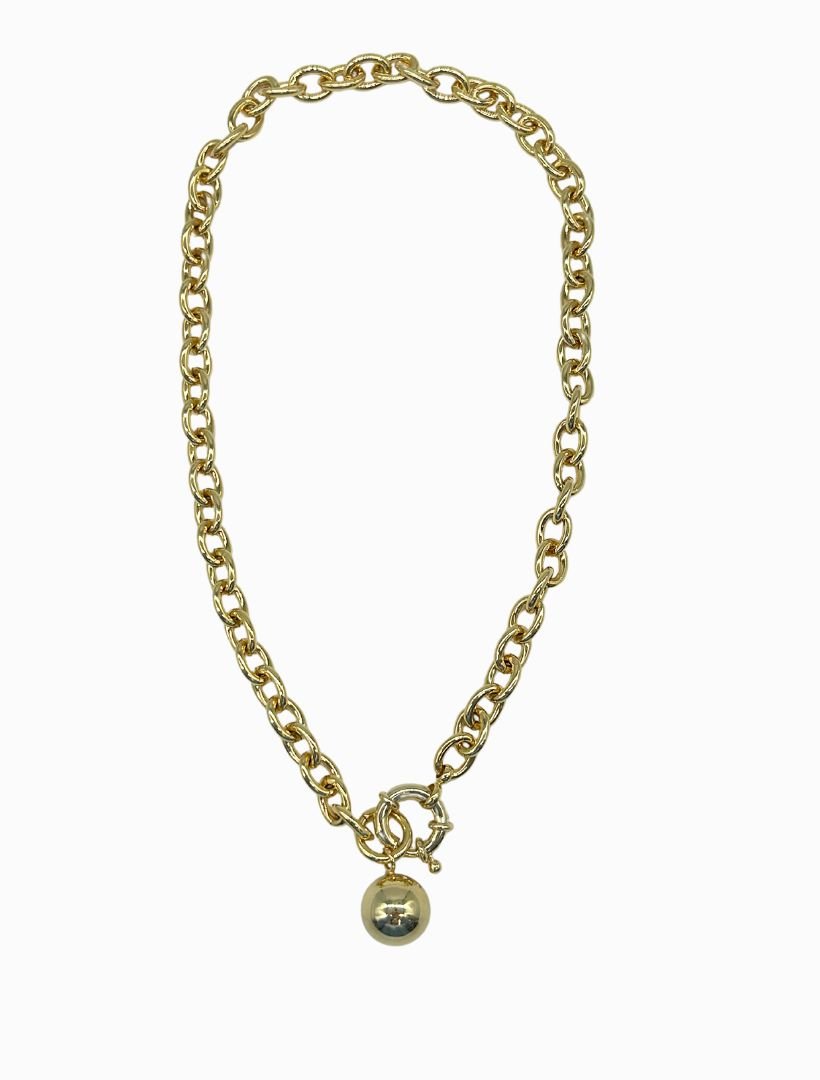 Ball Necklace Gold - Zjoosh