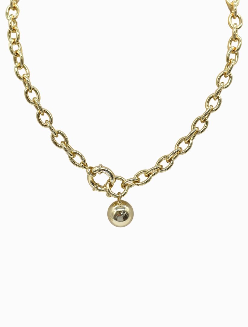 Ball Necklace Gold - Zjoosh