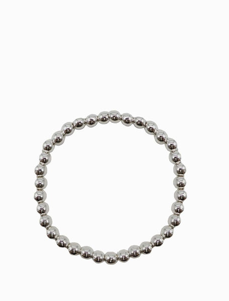 Ball Stretch Bracelet Silver | Elasticated Design - Zjoosh