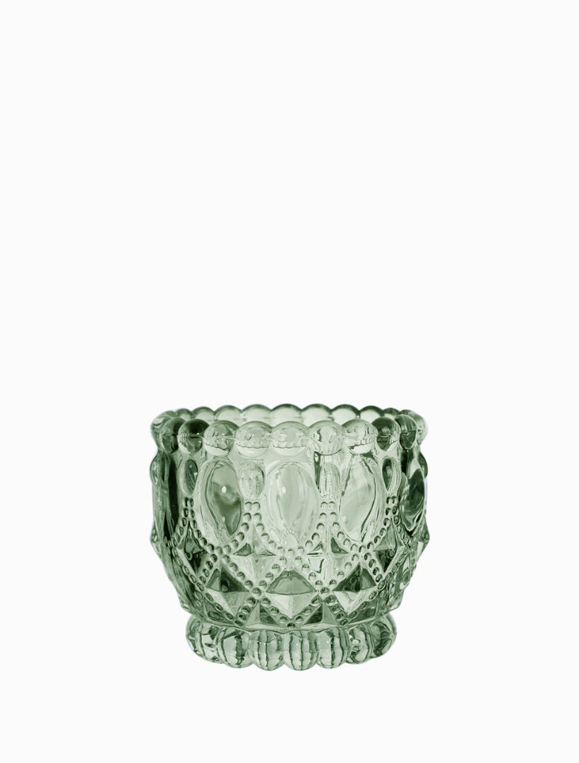 Baroque Tealight Holder Sage