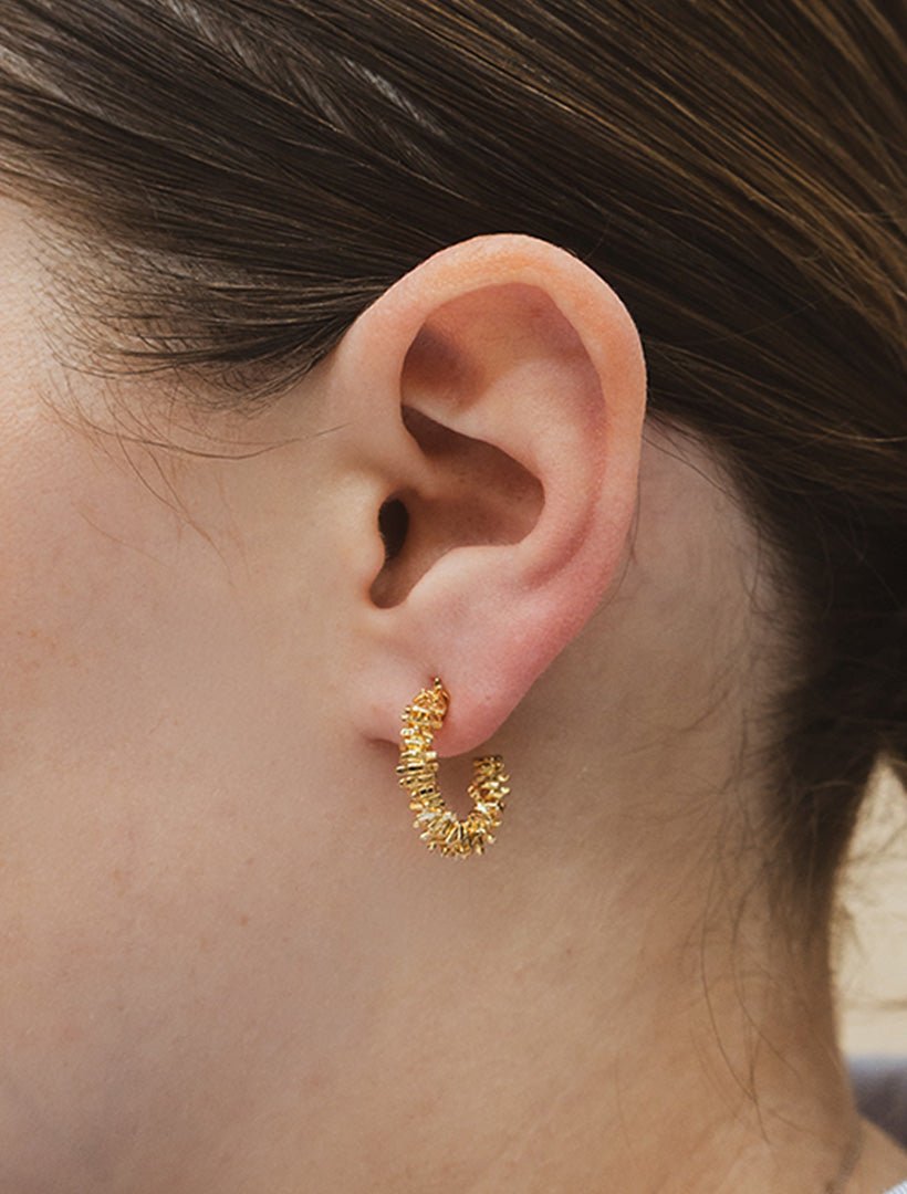 Bead Hoops Gold - Zjoosh