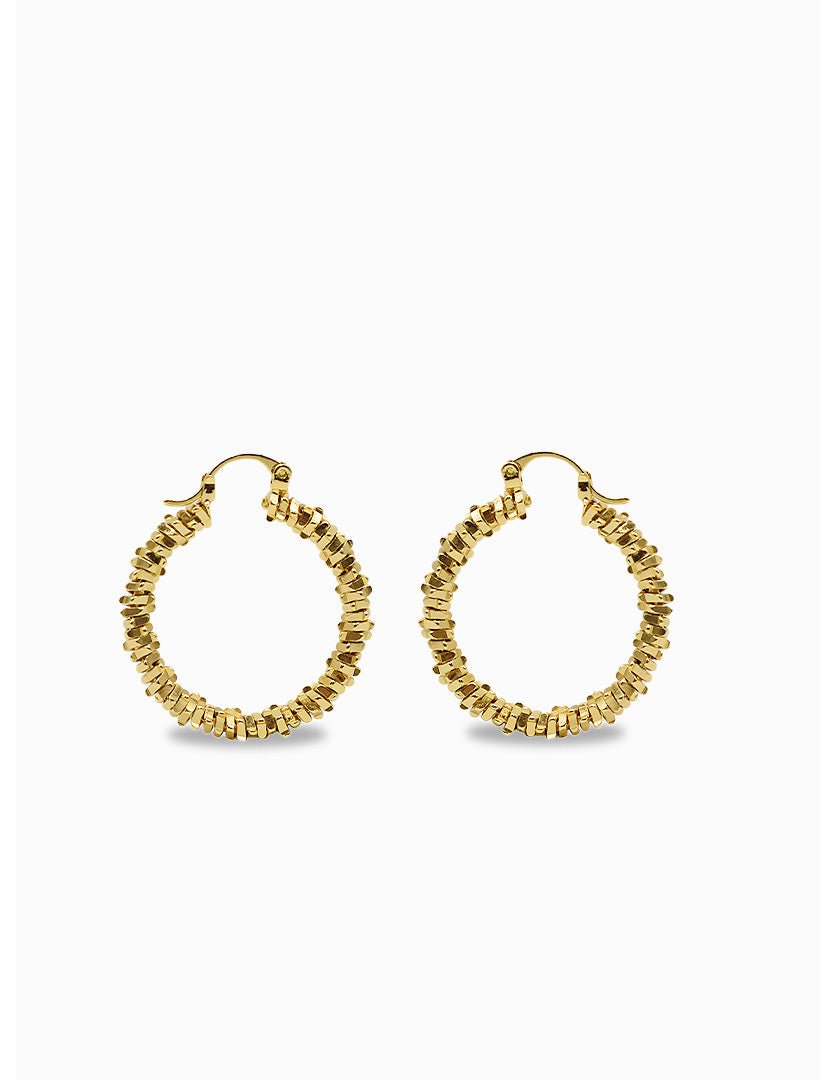 Bead Hoops Gold - Zjoosh