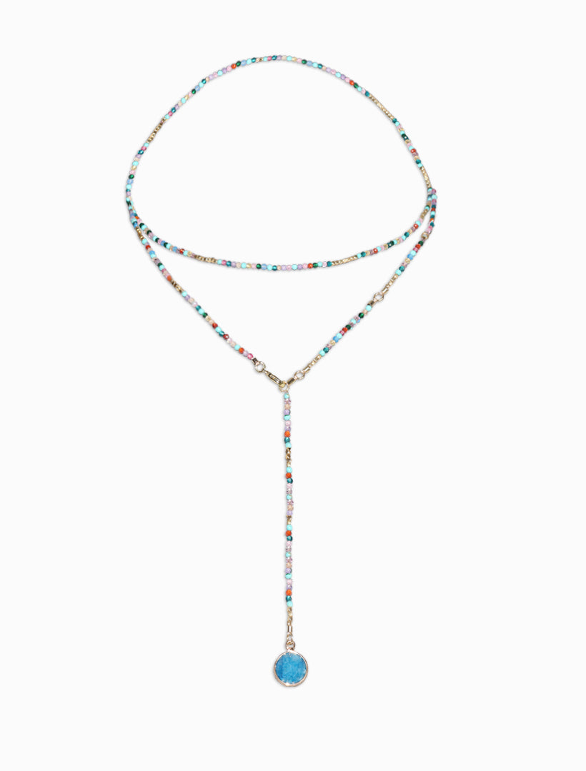 Blue Summer Double Length Necklace