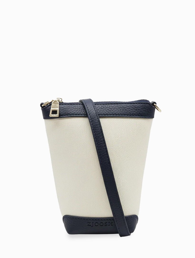 Bec Cross Body Bag Navy White - Zjoosh