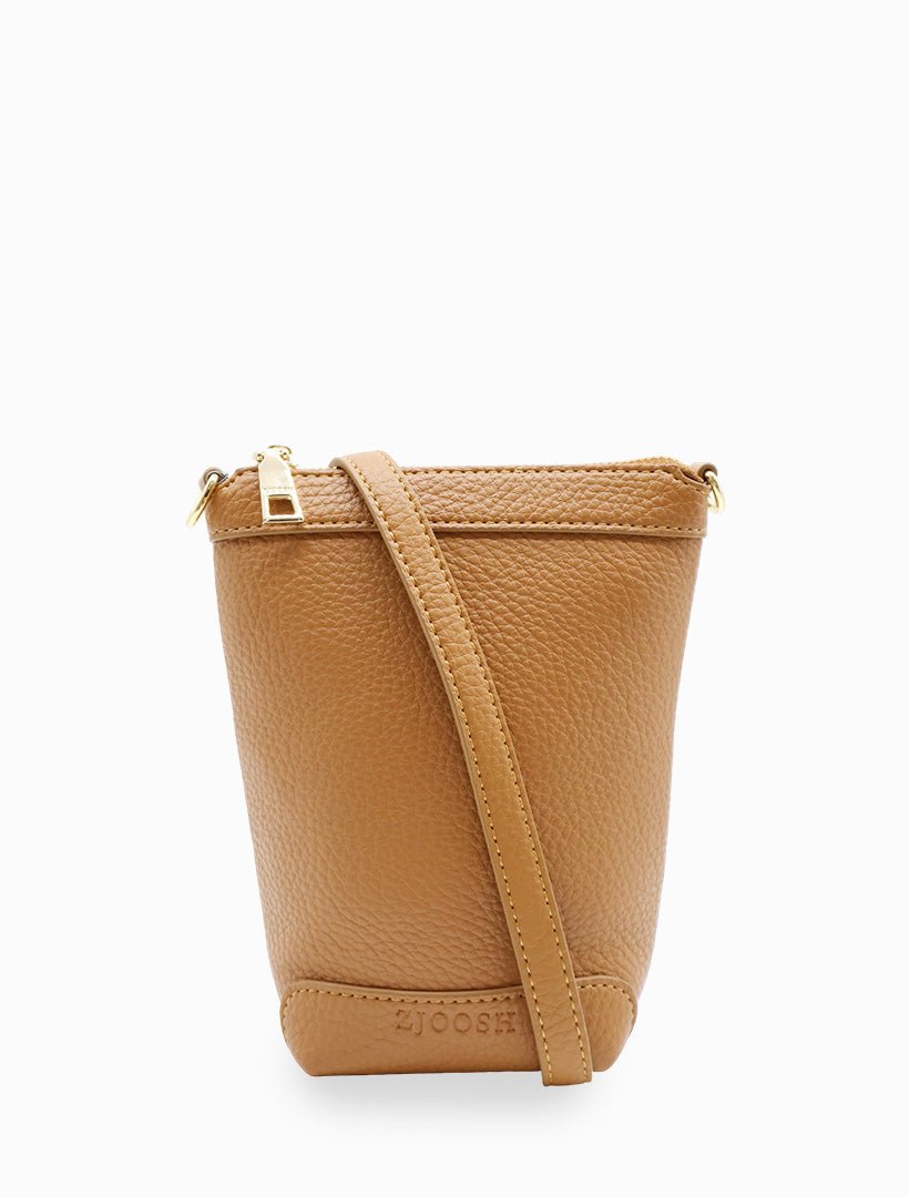 Bec Cross Body Bag Tan - Zjoosh