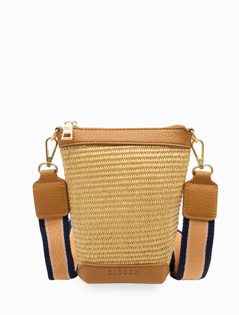 Bec Palma Cross Body Bag Tan - Zjoosh