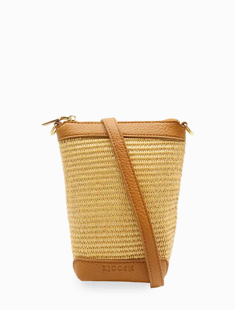Bec Palma Cross Body Bag Tan - Zjoosh